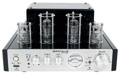 Rockville BluTube Tube Amplifier/Home Theater Bluetooth Receiver+(4) 4″ Speakers