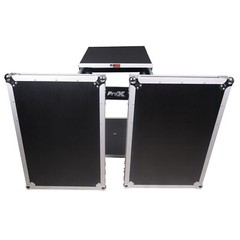 ProX T-12MRSS13ULT Road Case For 13U Top Mixer/DJ 12U Rack Combo w/Laptop Shelf