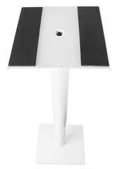 Pair 37” Steel White Stands For Yamaha HS7 Studio Monitors Robust Metal Poles