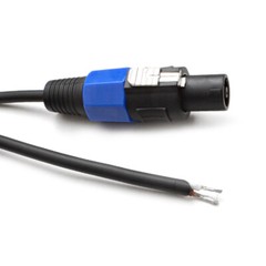 2 SEISMIC AUDIO 15′ PA/DJ Raw Speaker Cable to Speakon