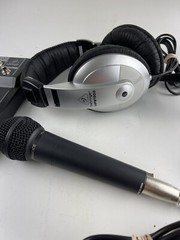 Behringer DJ Lot Mixer XENYX502 Mic XM8500 Headphones HPM1000 U-Control UCA200
