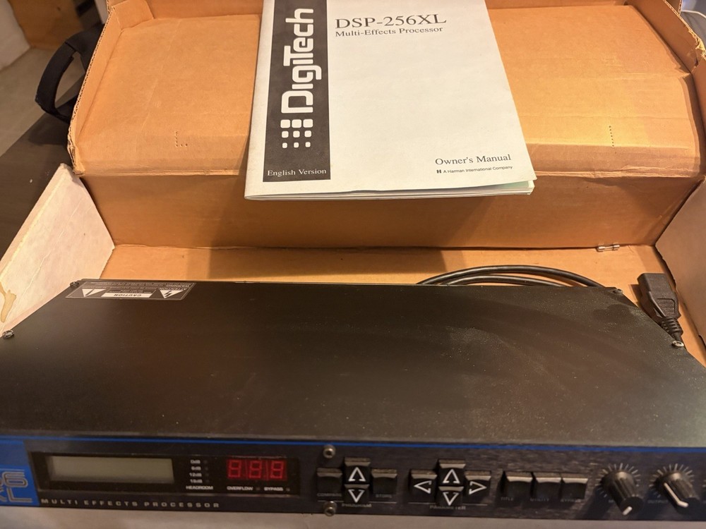 DigiTech DSP-256XL Multi Effects Processor EXC CONDITION ORIGINAL BOX Manual