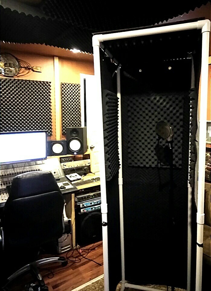 Acoustic Booth 2×2 Portable Vocal Recording Studio PodCast Sound / Light