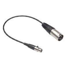 3-Pin Mini XLR Female to 3-Pin XLR Male Lavalier Microphone Cable Mic Cord B96