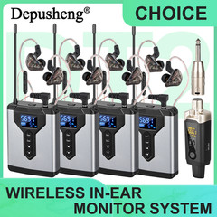 Stereo UHF In-Ear Monitoring Wireless System DT1/2/4 Transmitter and Receiver of