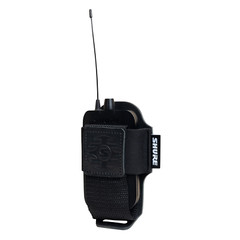 Shure by Gator Premium Black Leather Wireless Bodypack Transmitter Pouch