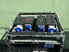 INDU 400A Power Distro PD 3PH CAM-CEE 30A-BLU5 X6, 30A-BLU3 X18 PT W/CABLE