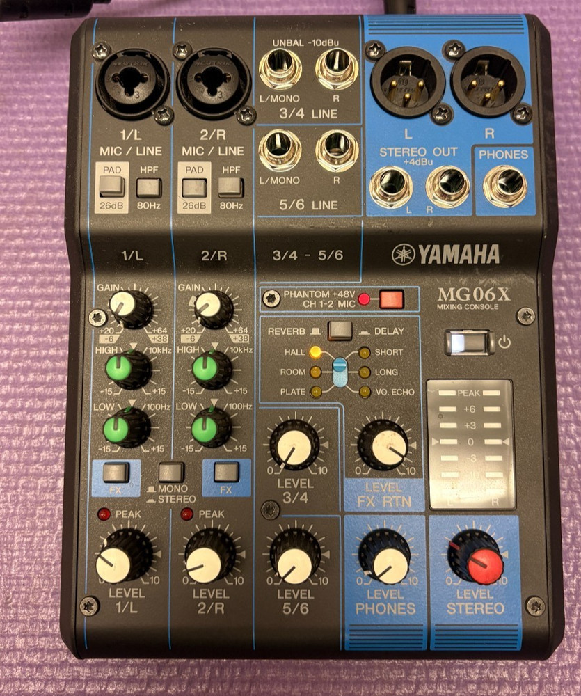 Yamaha MG06X Channel Mixer with Effects