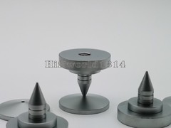 4Set Speaker Stand Spike Spikes Isolation Cone Feet Base hifi brass 35x35mm