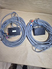 Vtg Audio Stage Snake And Junction Boxes 10 Inputs, 5 Each 62 Feet Cord Each