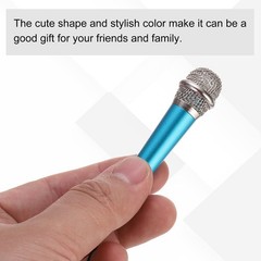 Mini Microphone Tiny Mic Phone Type C Small Record Voice Blue 1 Pcs