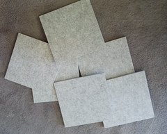 lot of 6 pcs Sound Absorbing Board Acoustic Gray Polyester Fiber 12″x 12″x0.5″