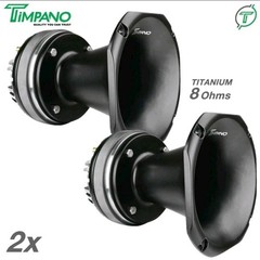 2x Timpano TPT-DH2000 PRO Titanium Driver – 2″ Aluminum Exit PRO Horn 900W Pack