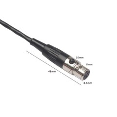 3-Pin Mini XLR Female to 3-Pin XLR Male Lavalier Microphone Cable Mic Cord B96