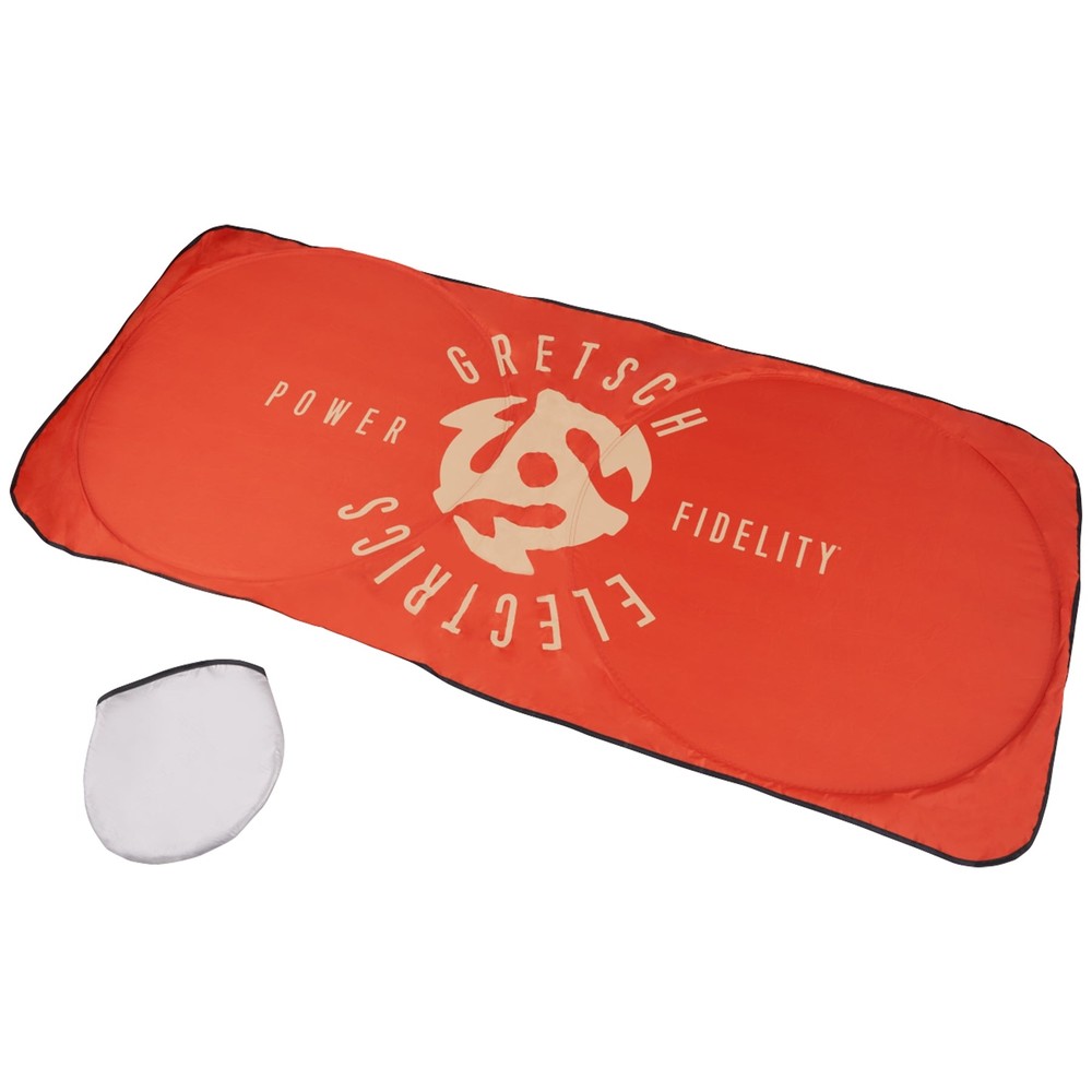 Gretsch Car Sunshade with Power and Fidelity Logo Window Pop-Up Windshield