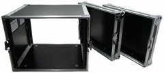 Harmony Cases HC8UAD DJ Flight Amp 8U Rack Space Road Travel Amplifier Case