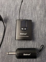 Bietrun WXM07 UHF Wireless Headset/Lapel Microphone Receiver System 3 In 1