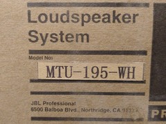 BL MTU-195-WH U-Bracket Mount for AC195 Speaker – White – New in Box
