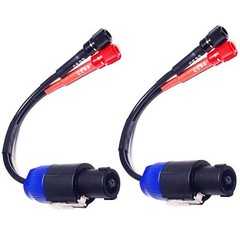 CESS-089 Speakon Plug to Female Banana Jack Speaker Cable, Accept Banana Plug