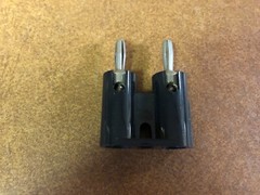 (4) Pro Co MDP Black Dual Banana Plug