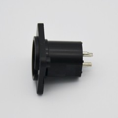 10pcs 3-Pole XLR Connector Panel Mount Male Jack Audio Adapter Chassis End Plug