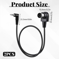 Space-Saving 3.5mm MIDI Cables with Robust PVC – Perfect for Live Performances