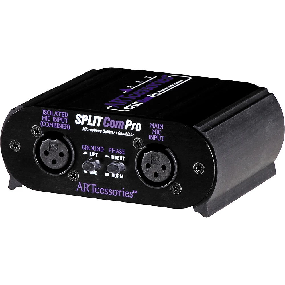 ART SplitCom Pro 2 Way Mic Splitter Combiner