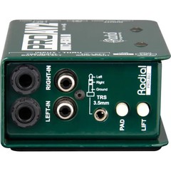 Radial Engineering ProAV2 with Calrad 55-853G-6, XLR’s and Polishing Cloth