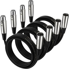 EBXYA 6ft XLR Microphone Cable 3-Pin Male to Female, OFC Shielded Balanced XL…