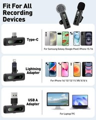 Ultimate USB-C Wireless Microphone Kit with Windscreen & Rechargeable Design