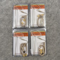 Lot Of 4 – J K Pro Earhook Headset Headworn Microphone MIC-J 071S