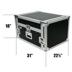 OSP 4 Space ATA Mixer Amp Rack Road Case /Top Mixer Mount Fits Presonus 16.4.2