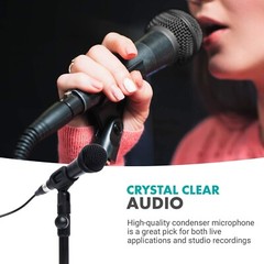 Movo HV-M5 Dynamic Cardioid Vocal Microphone for Stage, Singing and Recording