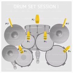 AKG Drum Session I Drum Microphone Set (7-pcs Mic Bundle) 2581H00150 100%Genuine