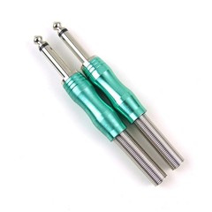 2x Premium Straight Male Mono Phone Plug Guitar Cable Audio Connector Jack 1/4“