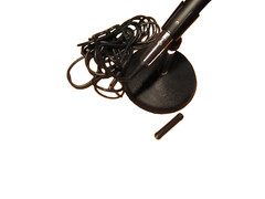Shure Radio Shack Omnidirectional Dynamic Microphone Model 33-1070D with stand.V