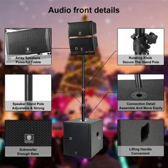PRORECK Club 6000 15″ 6000W Active Subwoofer Replacement Add-On for PA DJ System