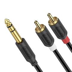 Audiowave Series 9FT Tangle-Free TRS to RCA Stereo Cable – Crystal Audio Quality