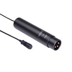 Movo LV4 Dual XLR Omnidirectional & Cardioid Microphone Lavalier Interview Kit