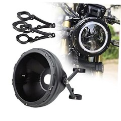 7inch Aluminum Alloy CNC Motorcycle Headlight Housing Bucket with CNC Side 59