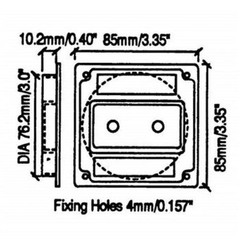 DUAL PLASTIC 3-1/4″ JACK PLATE WITH 1/4″ JACKS- INCLUDES MOUNTING SCREWS