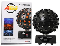 2 American DJ Starburst LED Spheres Multi Color Shooting Beam DJ Lighting Effect