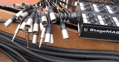 Pro Co StageMASTER Snake 16×4 100 ft & 25′ cables for Bal Peavey Power Amp Conn
