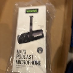 Shure MV7X XLR Podcast Dynamic Microphone – Black