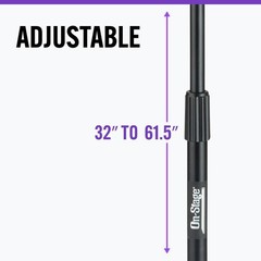 On-Stage MS7701B Euro Boom Mic Stand (For Vocal and Instrument Microphones,