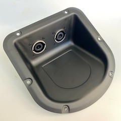 Angled Recess Jack Plate For PA/DJ Speaker Cabinet Dual SpeakOn NL8MPR Connector