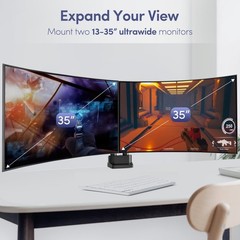 Dual Monitor Mount for Desk, Heavy Duty Dual Monitor Stand for 17 to 35 inch …