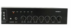 Rockville Commercial 70v Amplifier+Slim Black Restaurant/Bar/Cafe Wall Speakers