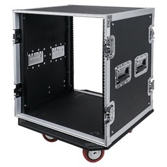 Sound Town 12U Rack Case,12 Space 21” Depth Plywood Metal Corners (STRC-12UW)