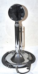 ASTATIC VINTAGE MICROPHONE MODEL D-104 WITH STAND & CABLE NICE COMMERCIAL STOCK